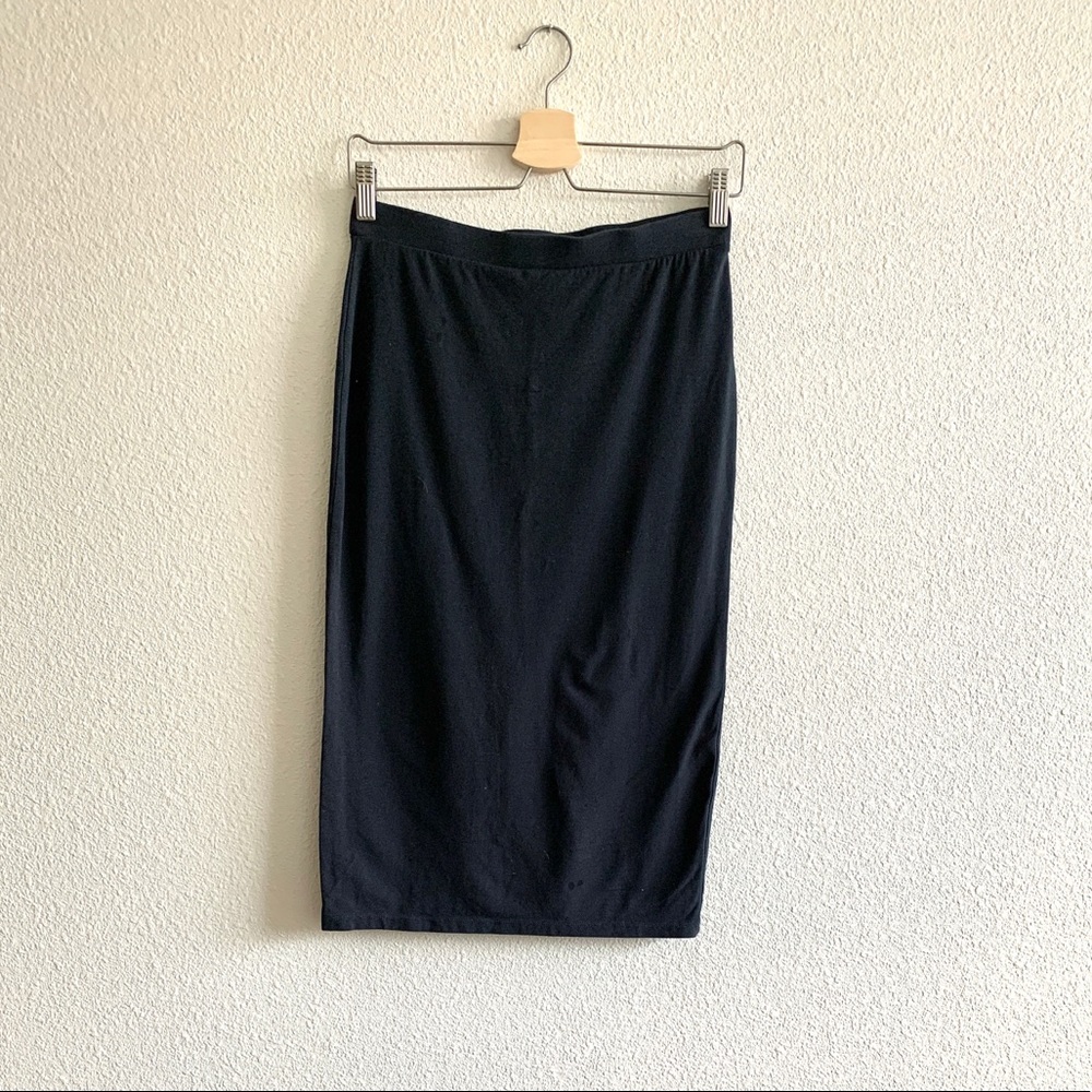 Knit pencil skirt
